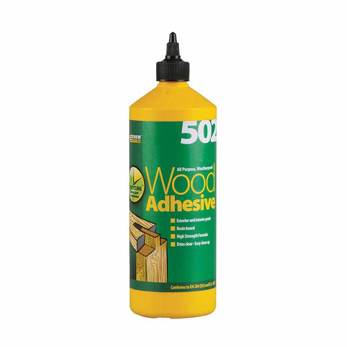 Everbuild 502 All Purpose Weatherproof Wood Adhesive, 1l
