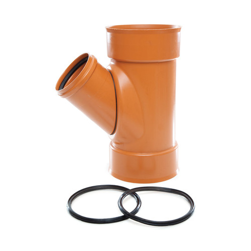 Polypipe Polysewer T/S Junction, 150mm x 110mm, EN1401-1