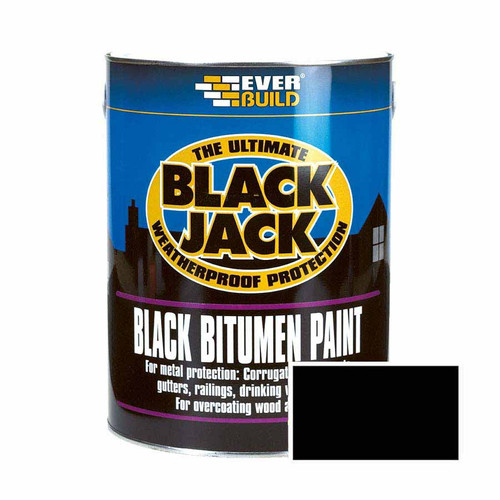 Everbuild 901 Black Jack Black Bitumen Paint, 5l