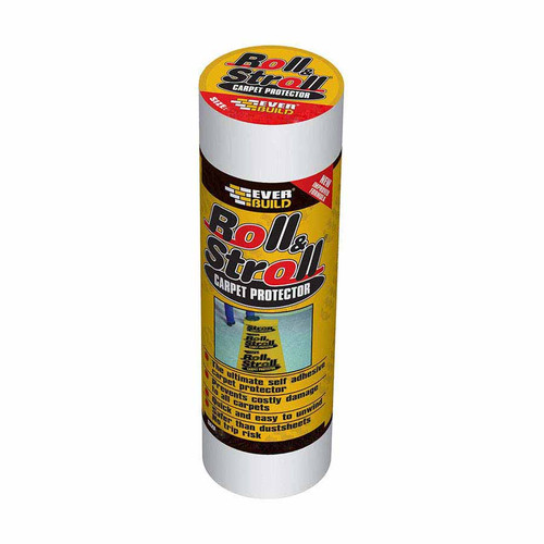 Everbuild Roll & Stroll Premium Carpet Protector, 600mm x 25m, Yellow