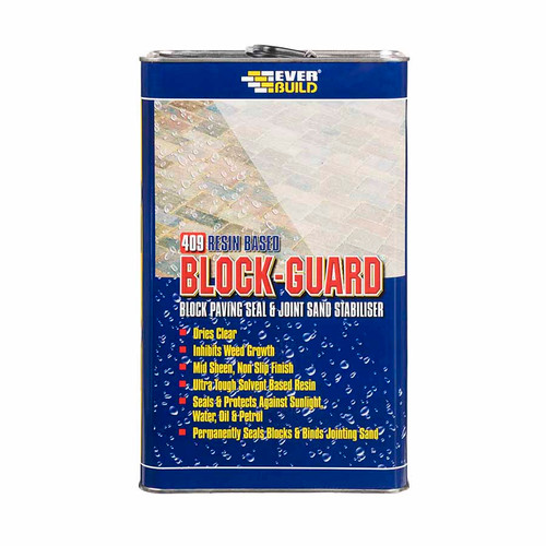 Everbuild 409 Block Guard Block Paving Seal and Sand Stabiliser, 5 L