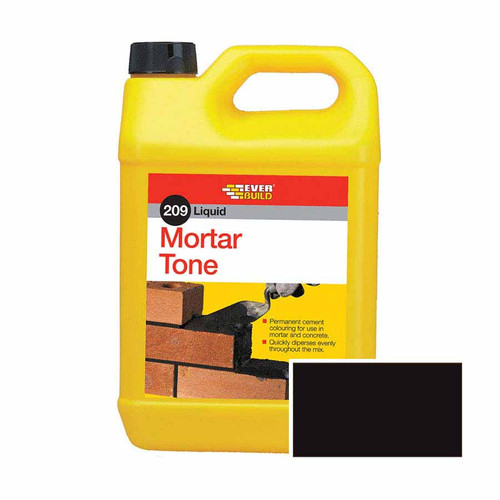 Everbuild 209 Liquid Cement Mortar, Black, 1 L