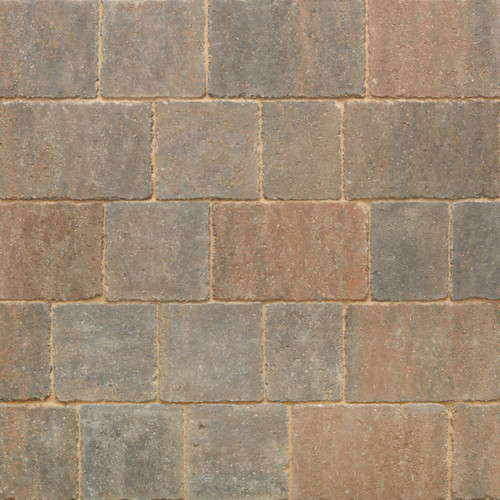 Stonemarket Trident Paviors 160mm x 160mm x 50mm Burnt Ochre