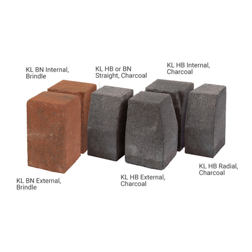 Stonemarket Pavekerb Type K-L Kerb HB or BN (10 per m) Charcoal