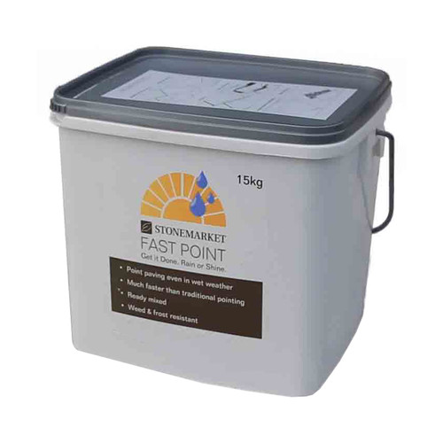 Stonemarket Fast Point Jointing Compound Buff 15kg, 10 to 15mm, 7sq m