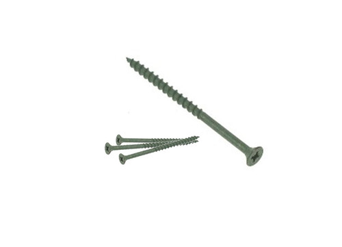 Owlett Decking Screw Pozi Csk 10 x 3, Green, Tub of 200