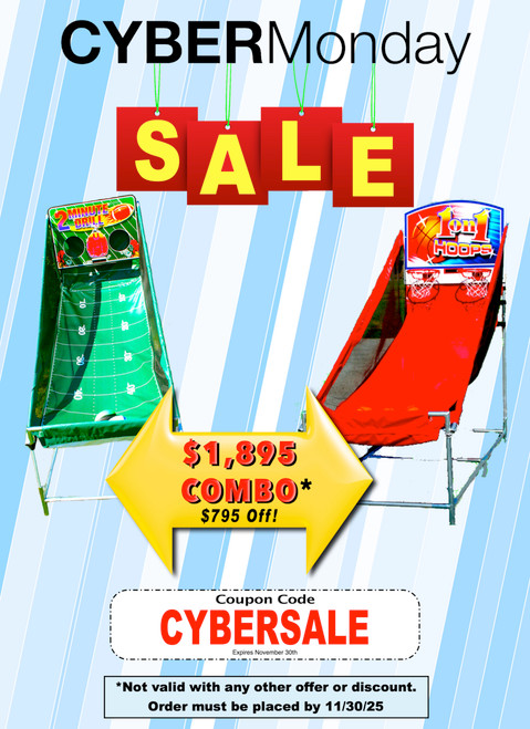 1on1 Electronic Basketball and 2 Minute Drill Electronic Football Combo