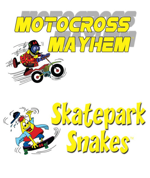 BeanBagglz Boardz, Motocross Mayhem - Skatepark Snakes