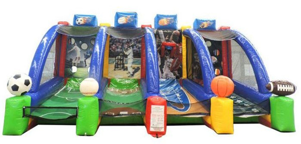 4-in-1 Inflatable Interactive Sports Game with Blower