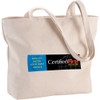 Signature Cotton Zippered Shopper Tote - 7900-46