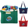 Color Pop Zippered Cotton Boat Tote - 7900-56