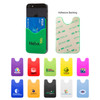 THE SMART PHONE WALLET - This 2 1/4" x 3 3/8" silicone wallet has a sticky pad that grips your cellphone tight. Inside is enough room to hold a few ID or credit cards, a spare key or some cash without being too bulky. 