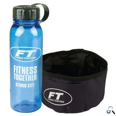 24oz PolyPure Bottle &amp; Folding Dog Bowl - TXBFDB63