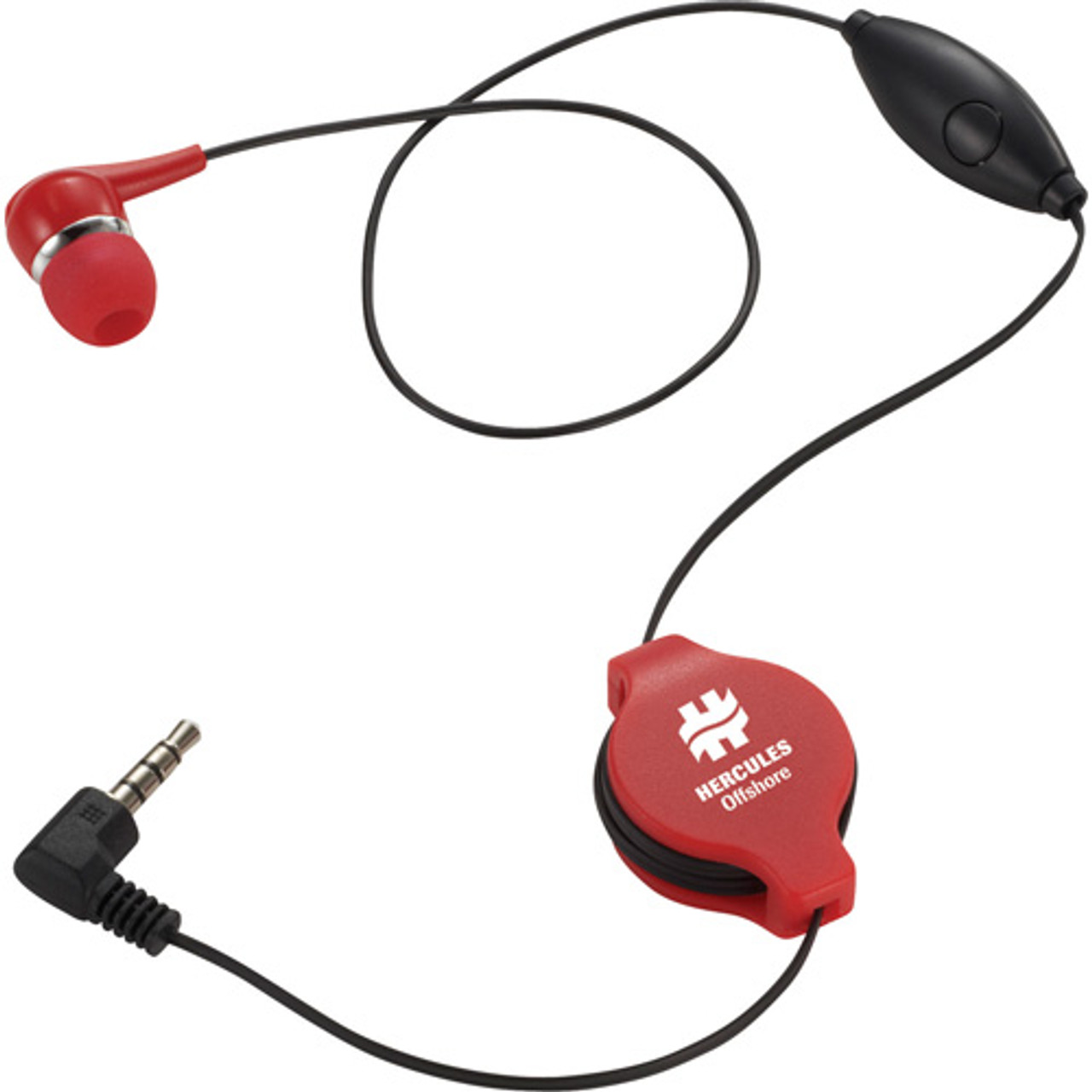 Retractable Ear bud with Mic - 7199-39