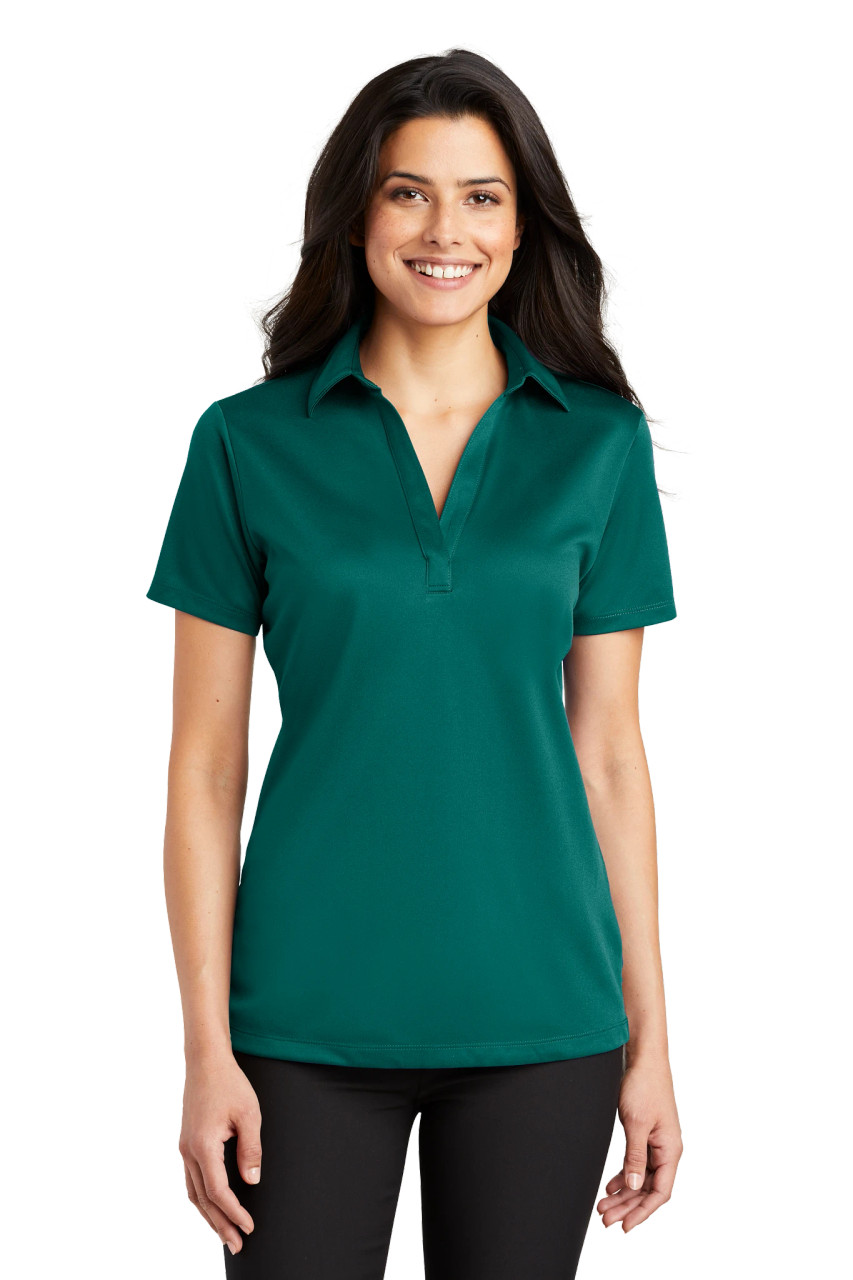 Add Your Logo to Port Authority - Ladies Silk Touch Performance Polo - L540