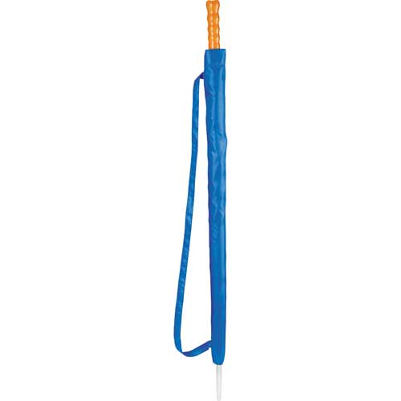 Golf Umbrella - 60" - Full-size golf umbrella. Manual opening. Large polyester canopy with matching color case. Sturdy metal shaft with large wood handle.