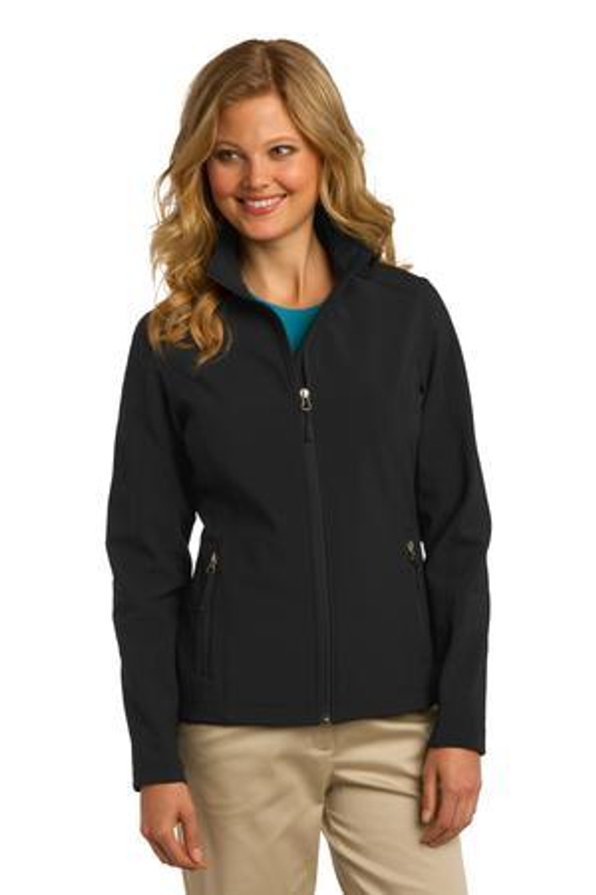 Add Your Logo to Port Authority - Ladies Core Soft Shell Jacket - L317