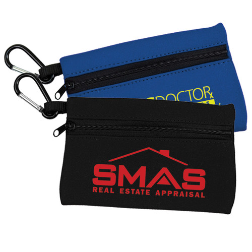 Neoprene Zipper Tote with Carabiner - NEOZ