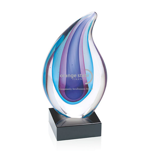 JAFFA - Aurora Award-Each piece is an individual work of art; size and color will vary.