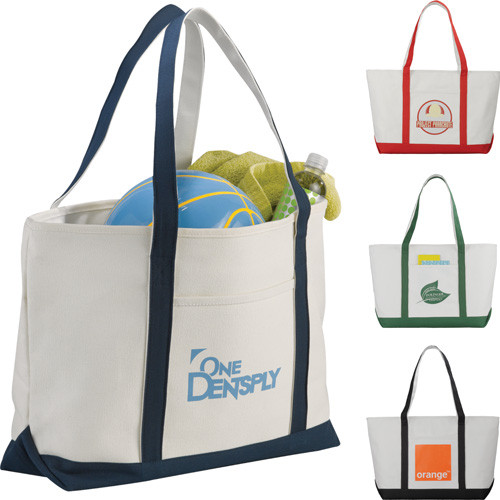 Premium Heavy Weight Cotton Zippered Boat Tote - 7900-31 Premium Heavy Weight Cotton Zippered Boat Tote - 7900-31