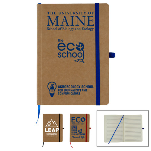 “TACTILE” Eco-Inspired Soft Cover Notepad Jotter- It comes with a matching color elastic strap closure, pen loop (pen not included) and bookmark. ﻿
