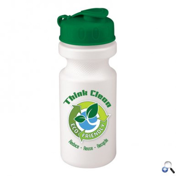 The Eco-Cyclist - 21 oz. Bike Bottle (Flip Lid) DP - DPWB21F