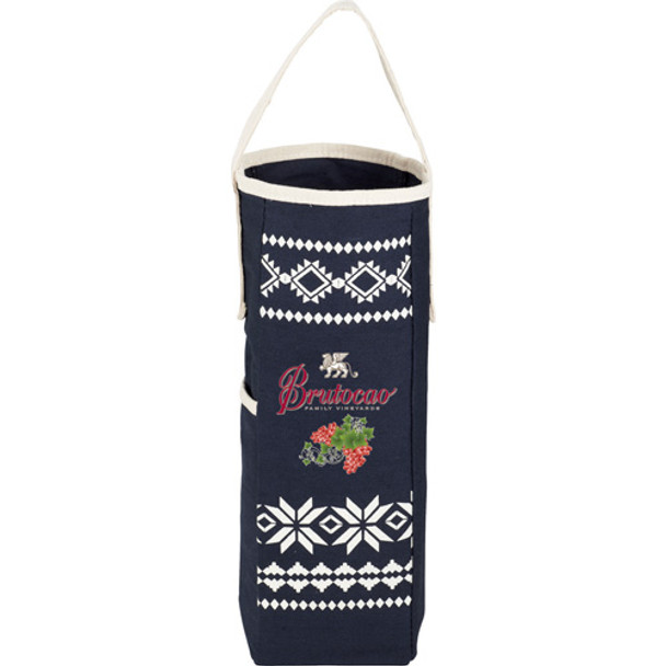 Fair Isle Wine Tote with Opener - 0032-06