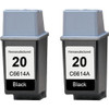 HP 20 - C6614A Black 2-pack replacement