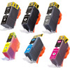 6 Pack - Compatible ink cartridge replacement for Canon PGi-220 and Cli-221 ink cartridges