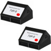 Pitney-Bowes 769-0 fluorescent red ink cartridge - 2 Pack