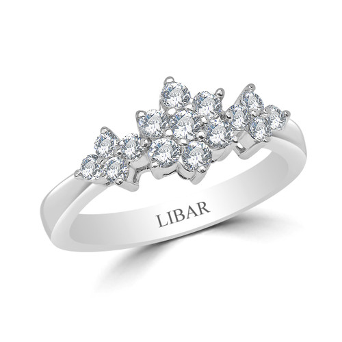 Ladies Diamond Flower Cluster Ring