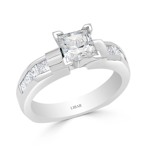 Princess Cut Channel Set Engagement Ring