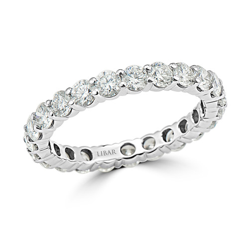 Double Shared Claw Diamond Eternity Band