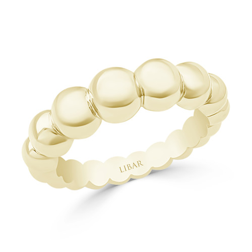 Graduated String Of Beads Ladies Ring
