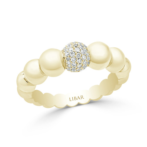 Graduated String Of Beads Ladies Diamond Ring Graduated String Of Beads Ladies Diamond Ring