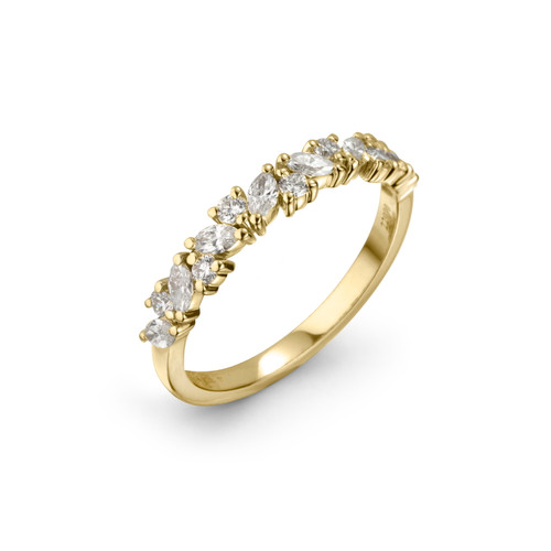 Stackable Alternating Marquise and Round Diamond Lady's Ring Stackable Alternating Marquise and Round Diamond Lady's Ring