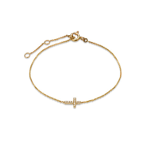 Minimalist Gold Cross Bracelet for Her Minimalist Gold Cross Bracelet for Her