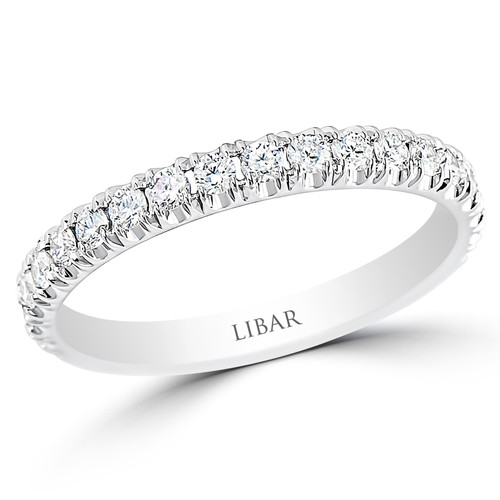 Ladies Tubular Micro French Pave Set Diamond Band  Ladies Tubular Micro French Pave Set Diamond Band