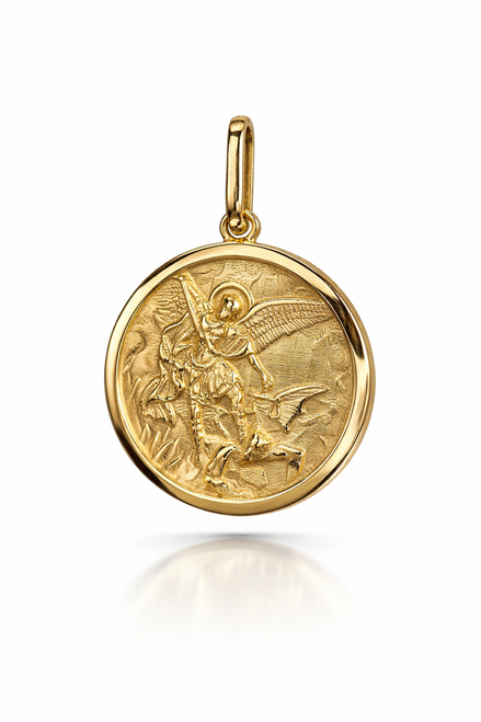 Saint Michael Medallion Pendant 17.4mm