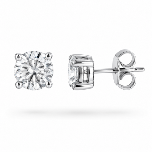LIBAR Essential Low-Set Diamond Stud Earrings