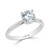 Four Claw "V-Gallery" Solitaire Engagement Ring