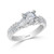 Ladies Double Row Round/Baguette Diamond Ring