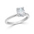 Four Claw Oval Diamond Cathedral Solitaire