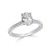 French Pave Set Oval Engagement Ring