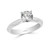 Four Claw Knife Edge Round Brilliant Cut Solitaire