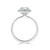 French Pave Set Round Halo Engagement Ring