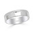 High Polish Titanium Edged Flat Men's Wedding Band