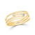 Love Story Paired Gypsy Set Coiled Ring