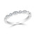 Pave Set Stackable Half Eternity Diamond Band