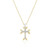Bezel And Pave Set Ladies Diamond Orthodox Cross